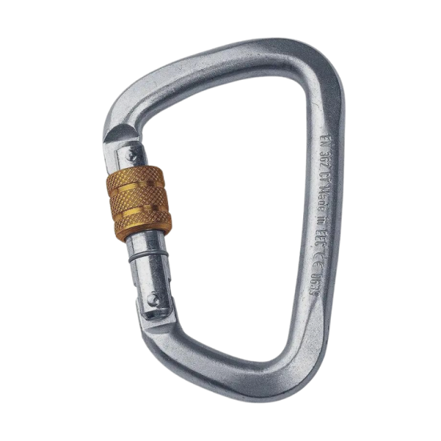 HMS D-STEEL auto lock carabiner